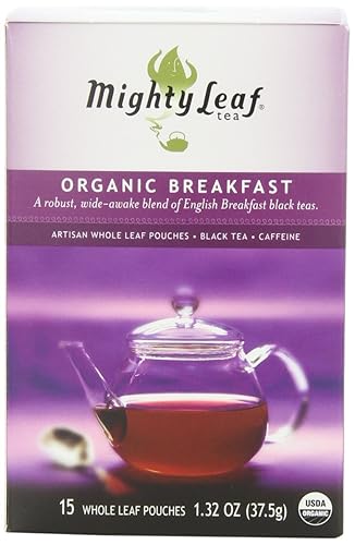 Miniatura 2 de Té Mighty Leaf, orgánico, bolsas con hojas enteras, 1.32 onzas, 15 unidades