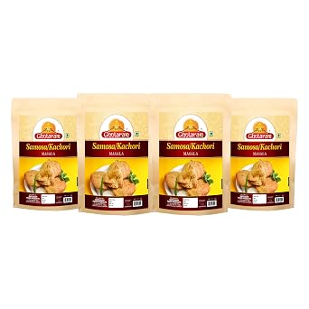Ghotaram Mini Samosa Masala, Punjabi Aloo Samosa Masala, Homemade Indian Samosa Masala, Samosa Filling Masala, Rich Sambusa Samusa Masala Natural And Fresh Authentic Spice Blend-80Gx4Pk
