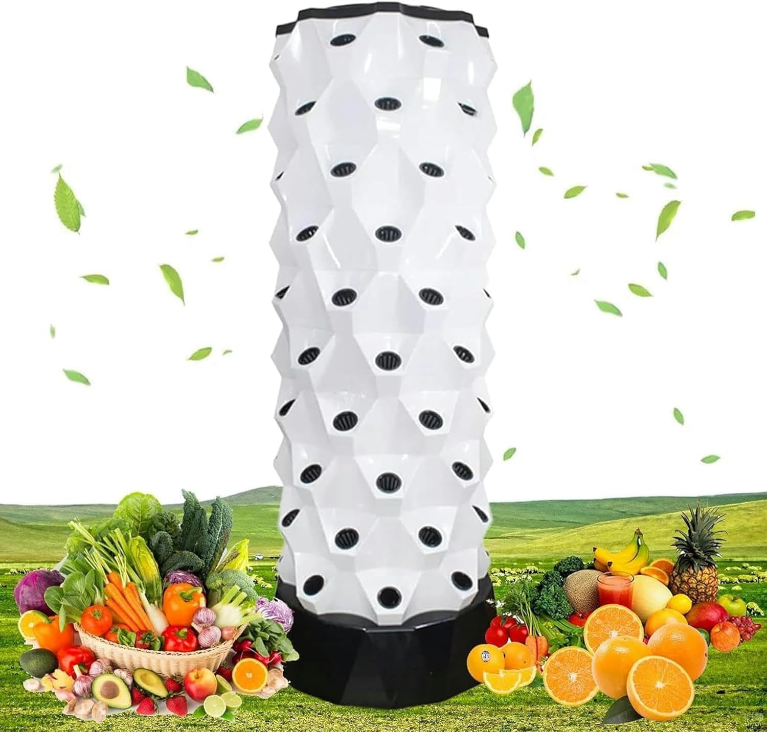 Irrigazione Automatica Sistemi di Coltivazione a Torre Sistemi di Coltivazione Indoor for la Coltivazione di Erbe aromatiche, Frutta e Verdura(10 Layers)