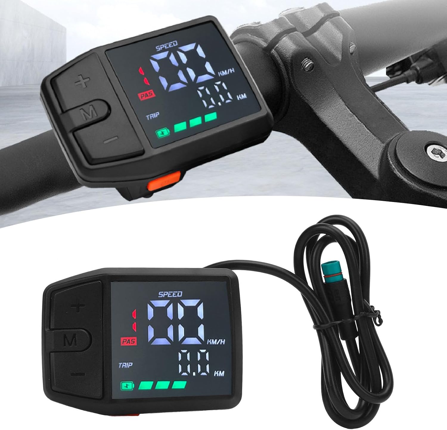 RiToEasysports Bike Speedometer, ABS CAN Protocol Color Electric Bike LCD Display for M410 M500 M510 M600 M560 M800 M820 Mid Motor