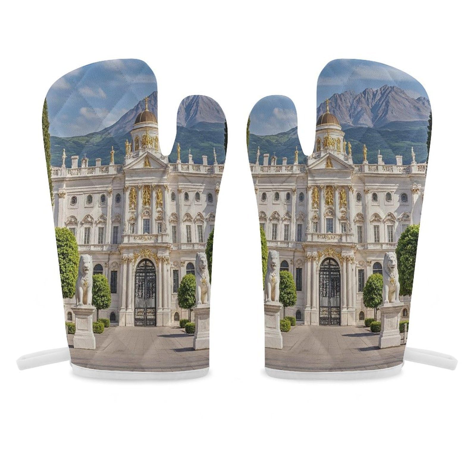 Manopla de horno Palace mini guante resistente al calor y antideslizante para colgar, 1 par