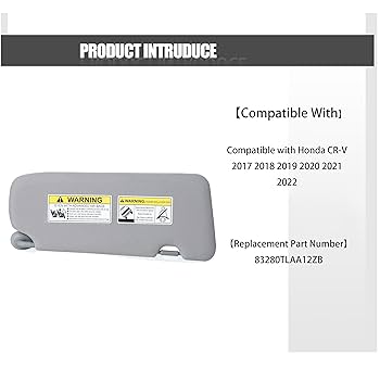 Amazon.com: FITIPICI Driver Left Side Sun Visor Compatible
