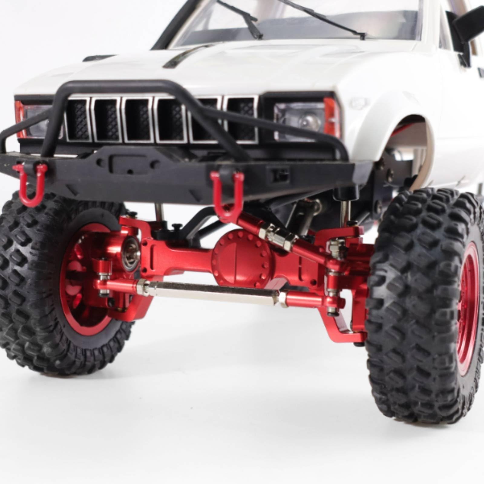 Metallische Hochachse für RC Crawler Fahrzeug Brückenkomponente Ersatzteil mit Aluminiumgehäuse Und Stahlzahnrädern für Mehr Bodenfreiheit für Hobby Modellbau, color to 4