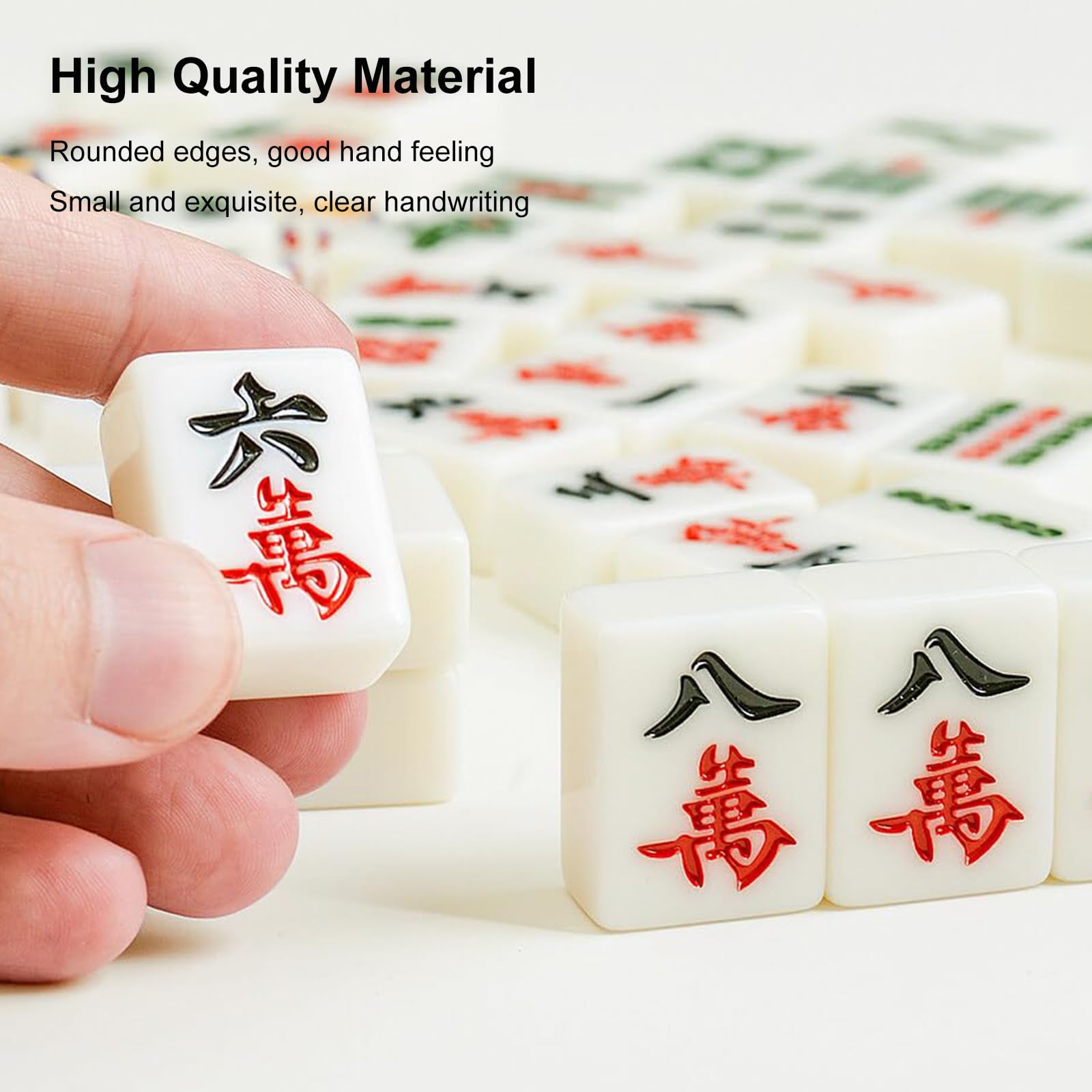 Mini Mahjong Set, Mahjong Set Portable with 2 Dice, Mini mahjong, Mahjong Set Portable, Mahjong Travel Set - Image 4