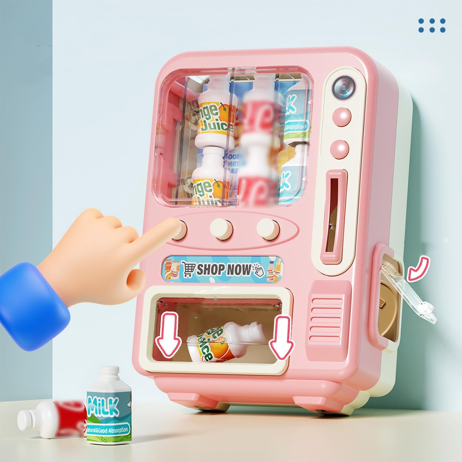 1 Pcs Vending Machine Toy, Supermarket Toy Set for Kids with Vending Machine for Kids and Shopping Cart Toy, can Stimulate Children's Creativity ( Randomly Select Colors ) - Image 3 thumbnail