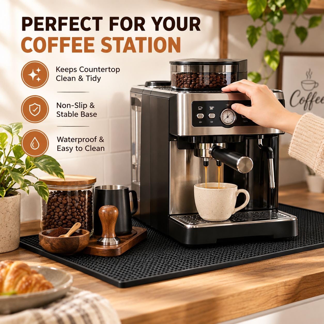 Tappetino Silicone caffè per Jura D6