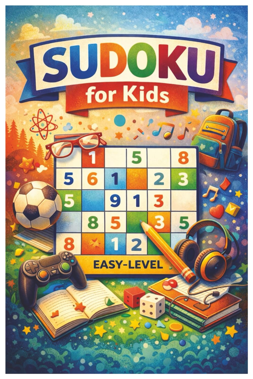 Sudoku for Kids Ages 6-8 With Solutions: Fun & Easy Number Puzzles to Build Logic, Focus, and Confidence