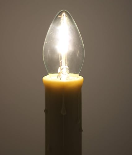 Miniatura 9 de Creative Hobbies Bombillas LED de noche, 4 W, 5 W, 6 W, 7 W, equivalente a incandescente, base de candelabro C7, cuerdas de luz de Navidad para
