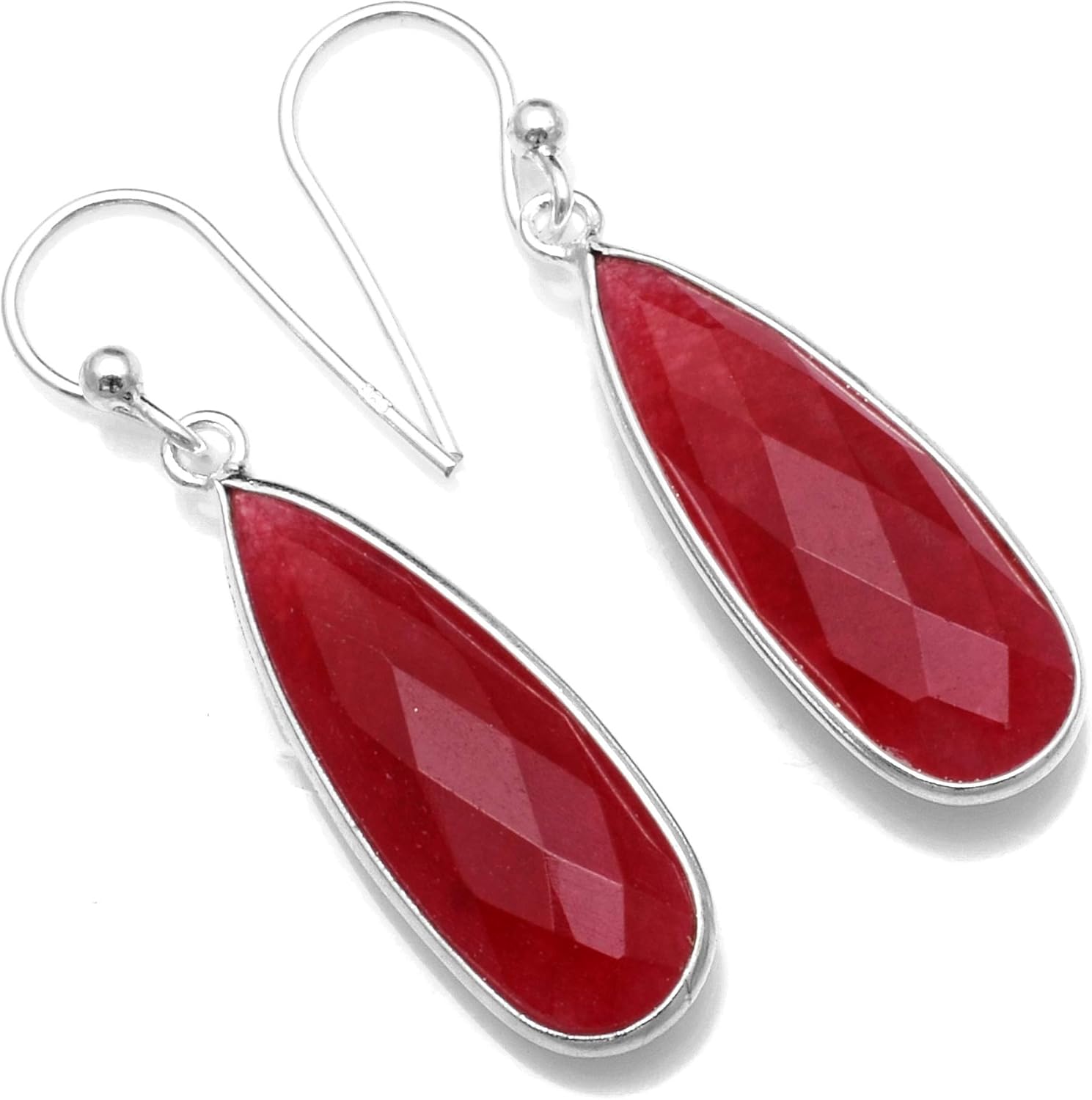 Silver Palace 925 Sterling Silver Natural Gemstone Earrings for Women