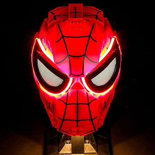 BRIKSMAX Kit de iluminación LED para Lego-76285 Spider-Man's Mask - Compatible con Lego Marvel Building Set- No incluye Lego Set
