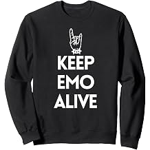 Keep Emo Alive Rock Hand Graphic for Alt Fans Sweatshirt