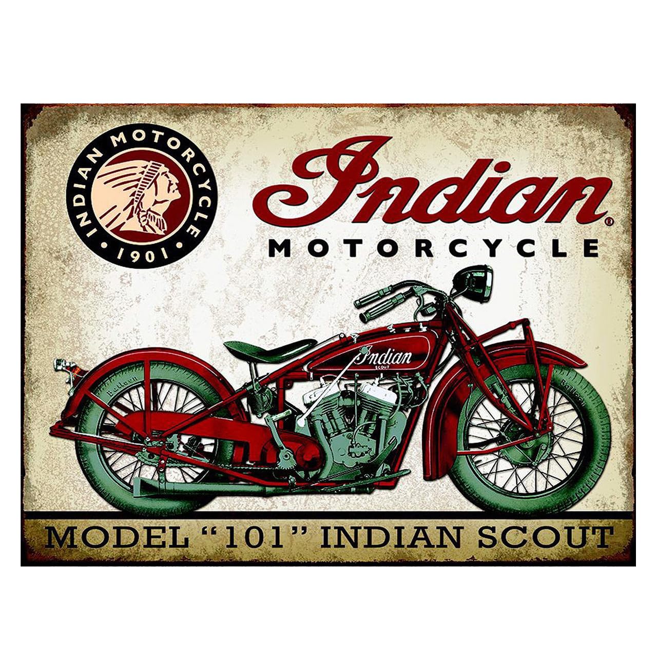 Motorcycle Garage Sign Metal Plaque Home Bar Pub Car Bike Sign Man Cave Shed Garden Ref100 (8x6 inches (Approx) 20cmx15cm)