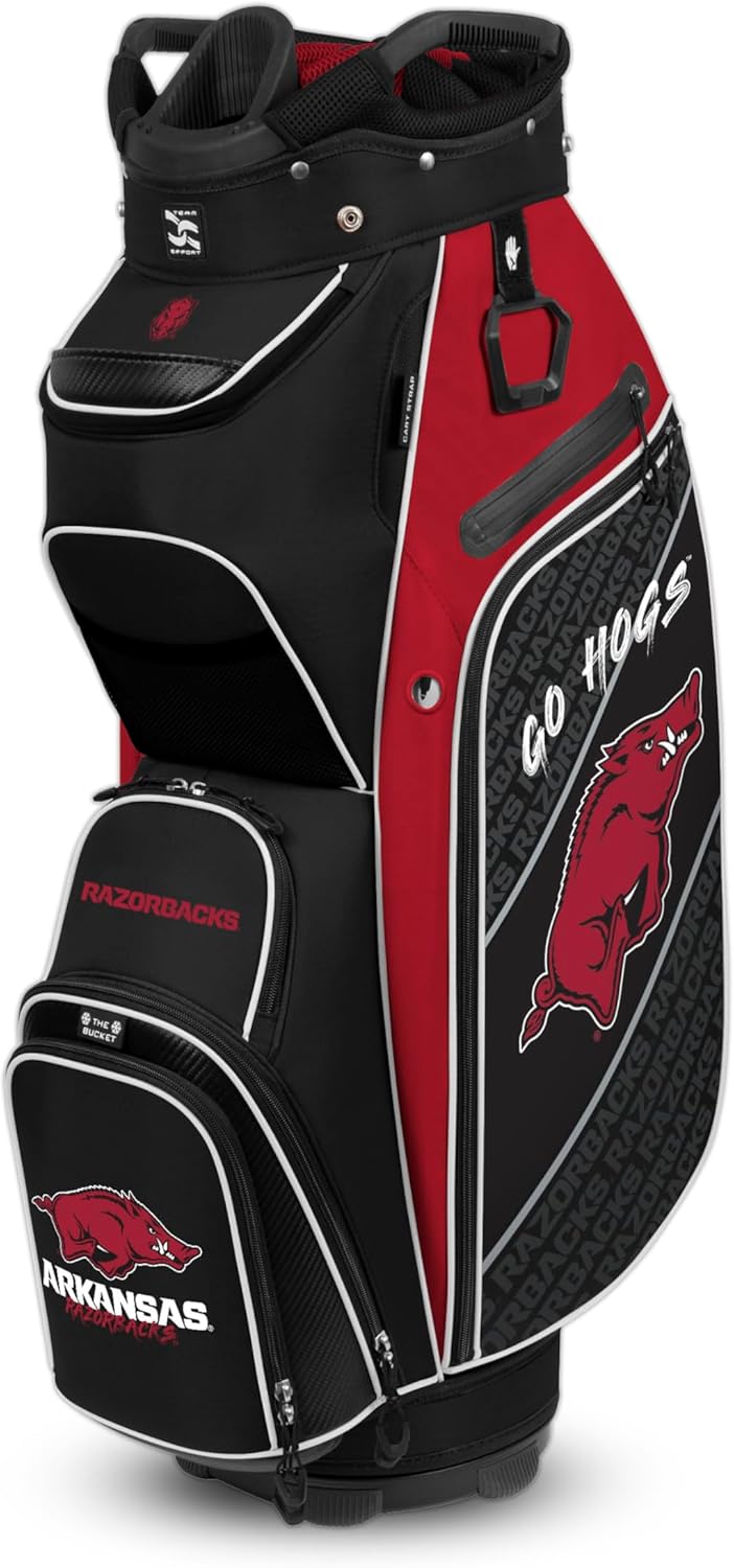 Team Effort Bucket III Cooler Cart Bag Limited Edition NCAA Arkansas Razorbacks