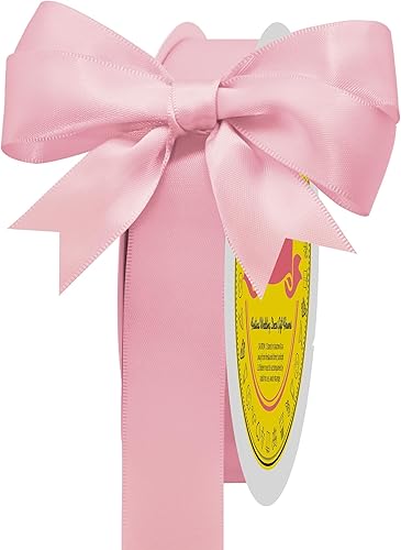 Miniatura 435 de Cinta de satén verde esmeralda de doble cara de 1-1/2 pulgadas x 50 yardas, cinta de poliéster verde esmeralda para envolver regalos, muy adecuada