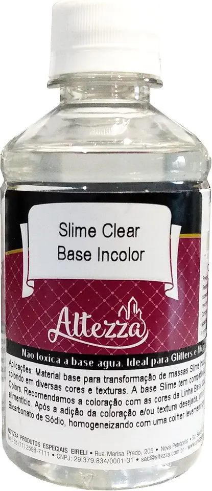 Cola Transparente Slime Clear Base 250g Diy Slime Diversão Ferias Sensorial Slime Massinha Meleca Geleca Altezza