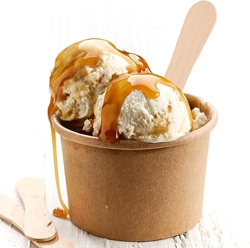 Miniatura 6 de Mini cucharas de madera, 100 cucharas de madera para helado, mini cucharas desechables de madera, cucharas pequeñas de postre, mini cucharas para