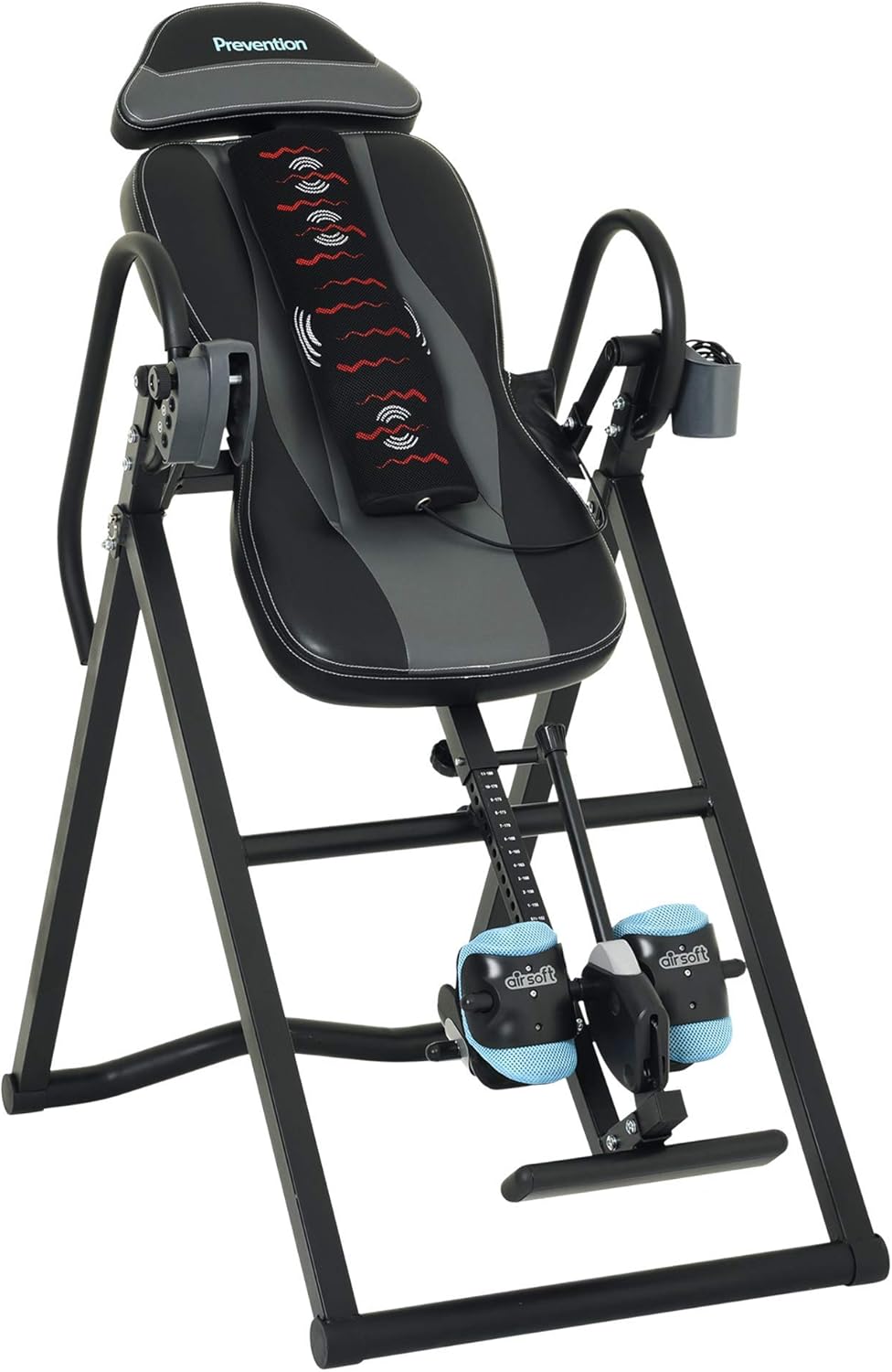 Prevention Inversion Table UL Certified with Heat and Massage Therapy, Grey/Light Blue : Sports & Outdoors