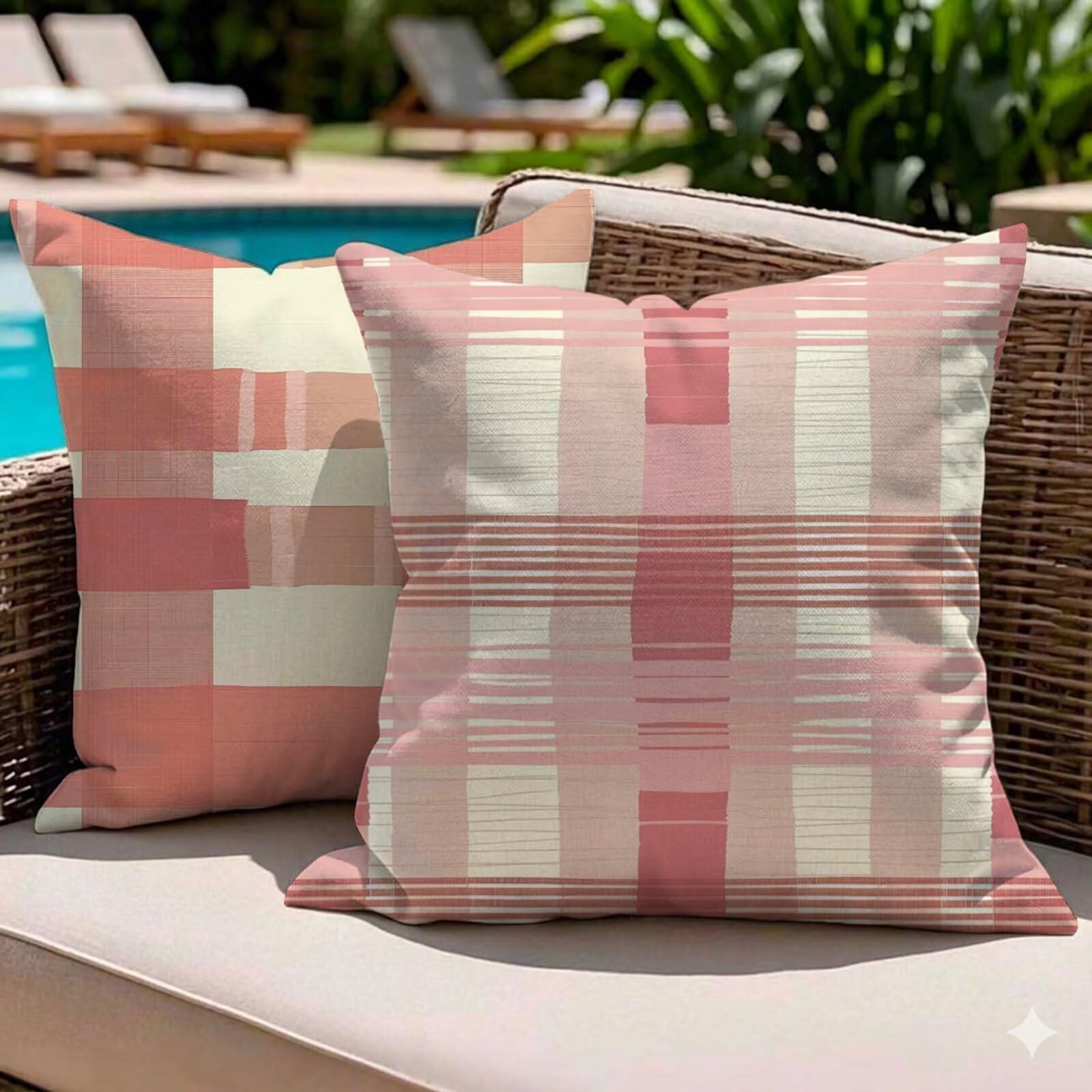 Coussin extérieur imperméable rouille pour agrémenter votre salon de jardin