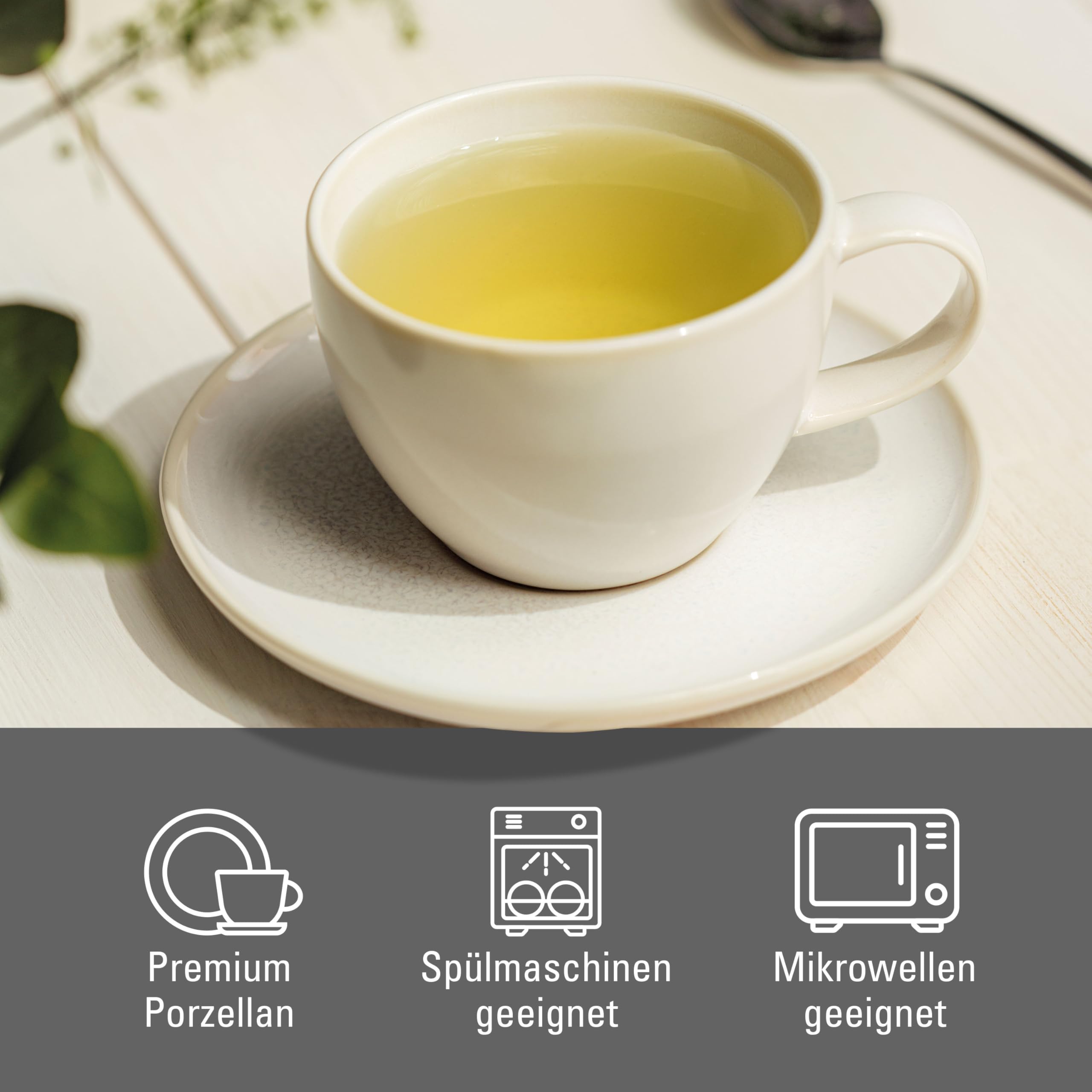 Like. by Villeroy & Boch, Crafted Cotton, Premium Porcelain, Coffee Mug, Dishwasher-Safe, Microwave-Safe, Mug with Handle - Image 2