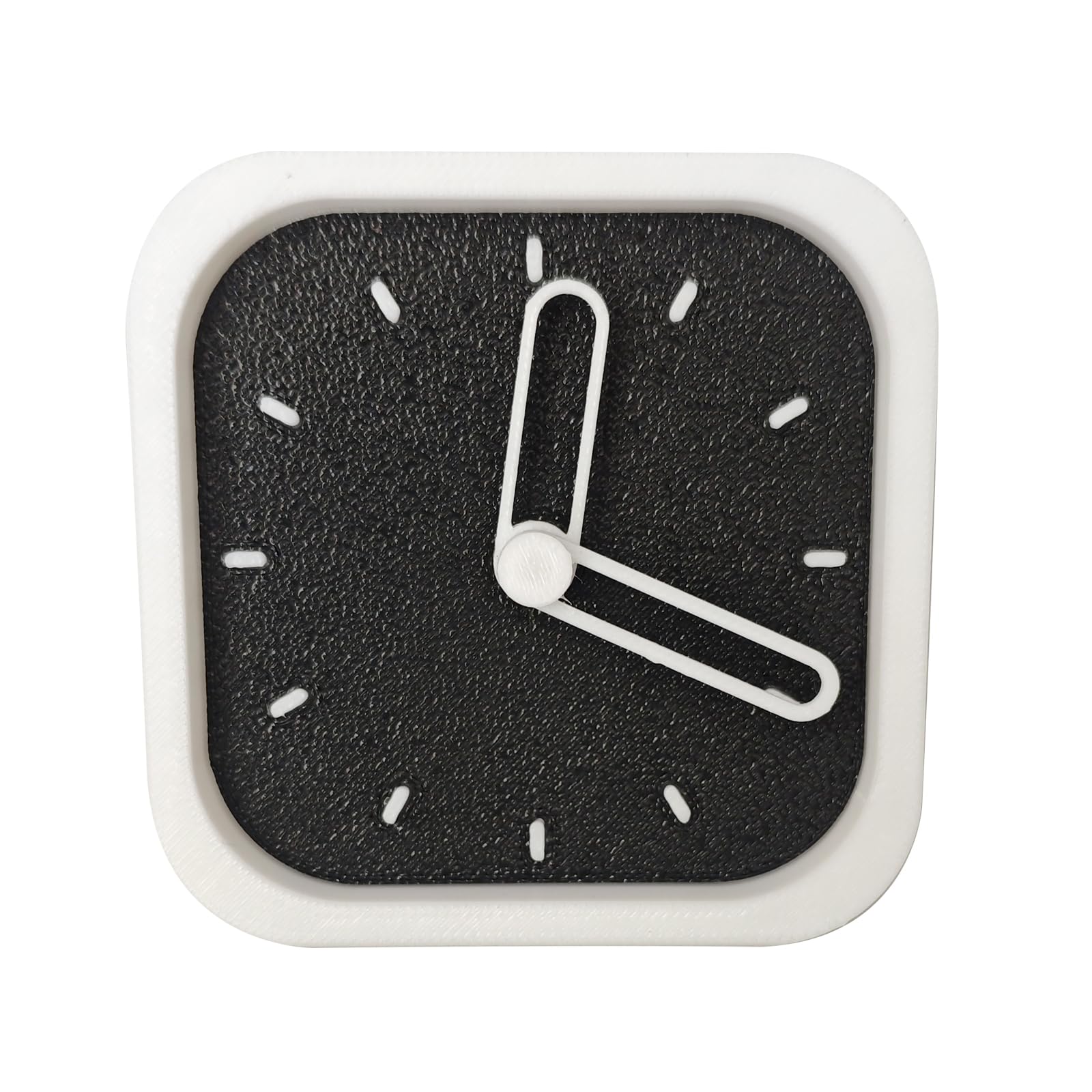 Magnetic Analog Clock,3Inches,Wall Mounted&Magnetic&Desktop 3in1,Non Ticking, Battery Operated,Frosted Texture, Simply Design for Kitchen, Bedroom,Bedside, Desk Decorative