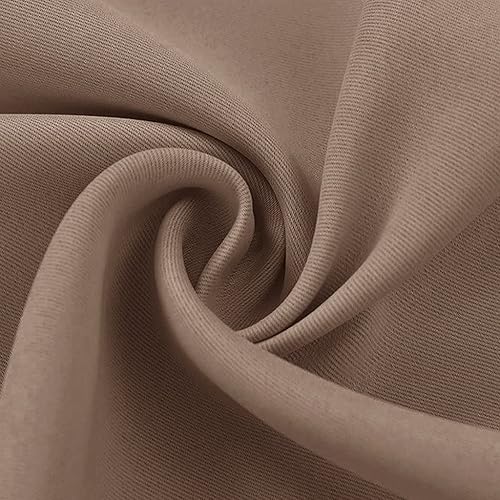 Vista 23 de PONY DANCE Cortinas de ventana con luz lateral, cortina con aislamiento térmico de privacidad con alzapaños para vidrio/delantera/corredera/puerta