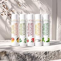Vista 6 de Set de regalo natural de bálsamo labial de Naturistick, el mejor bálsamo curativo para labios secos y agrietados, con aloe vera, vitamina E y aceite