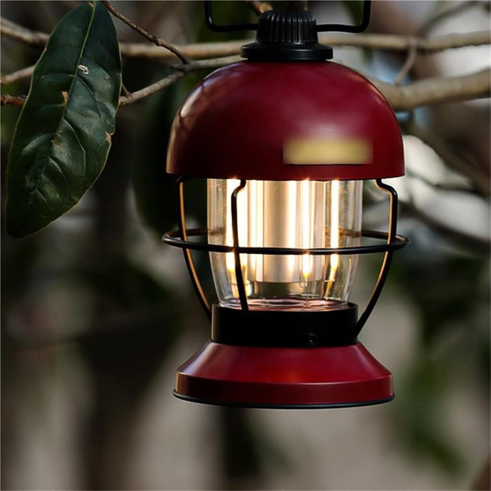 Tragbare Campinglaterne – Zeltlampe mit USB-Ladekabel, Stimmungsbeleuchtung für Abenteuer im Freien, kompaktes Design (grün)