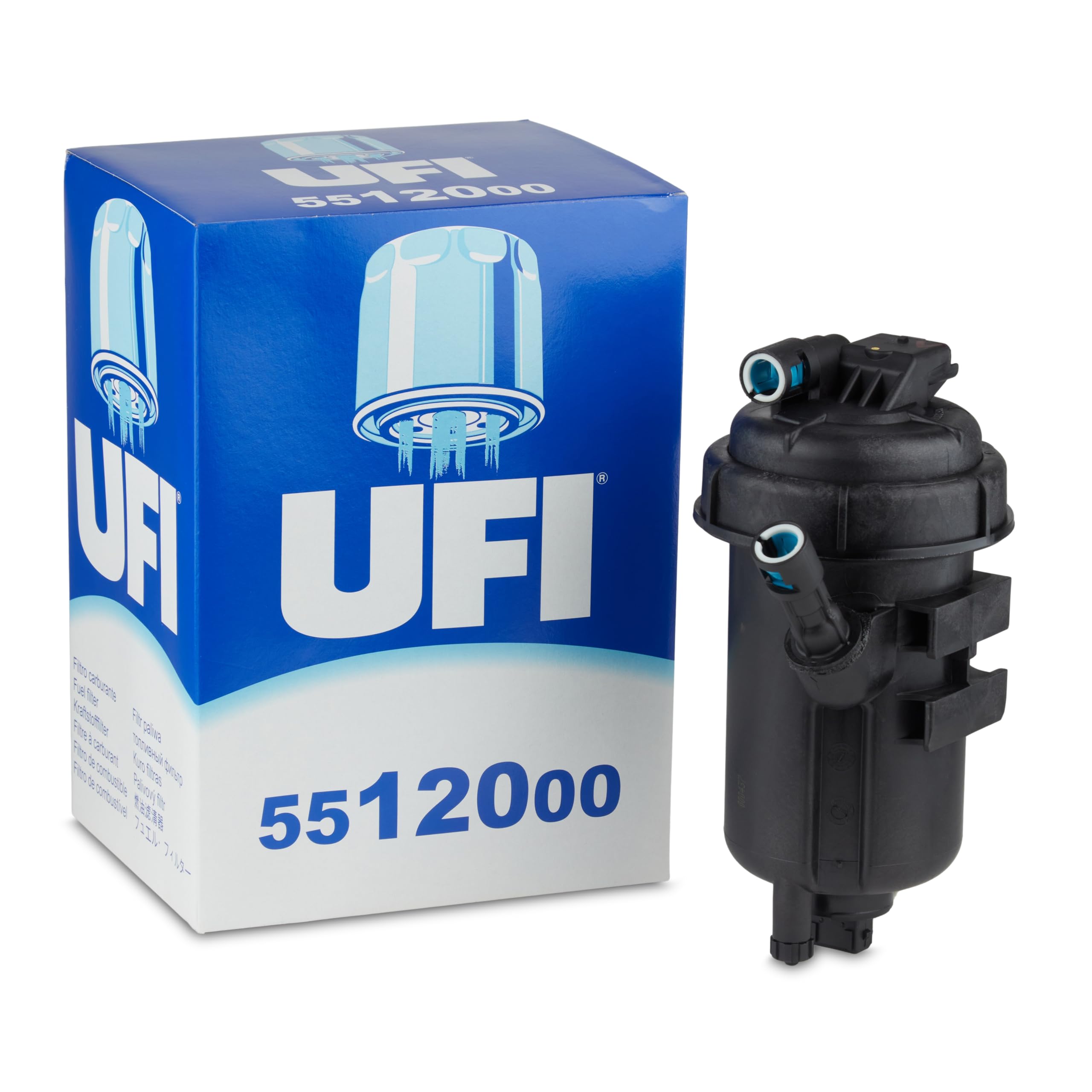 UFI Filters, Filtro Gasolio 55.120.00, Filtro Carburante per Ricambio, Adatto ad Auto, Applicabile su Diversi Modelli Opel e Saab