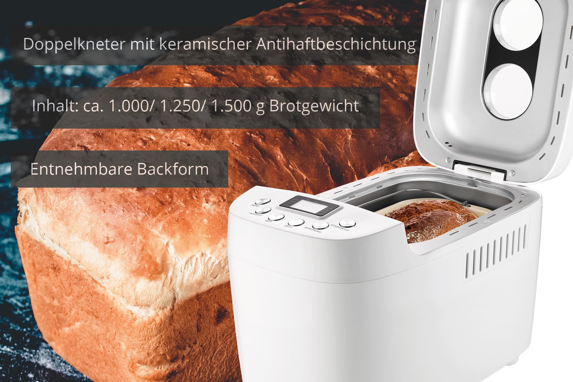UNOLD BACKMEISTER BIG PANIFICADORA 850 W BLANCO