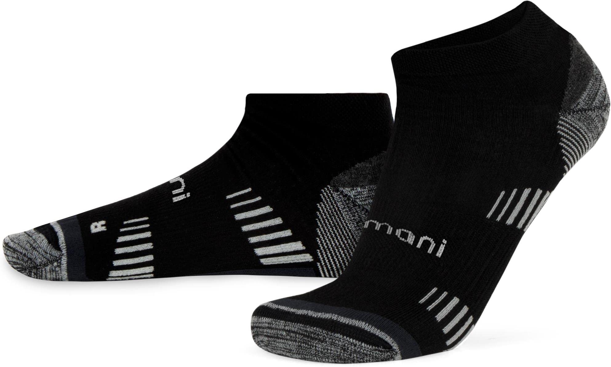 normani 2 Paar Merino Trekking Sneaker-Socken Wandersocken mit Frotteesohle
