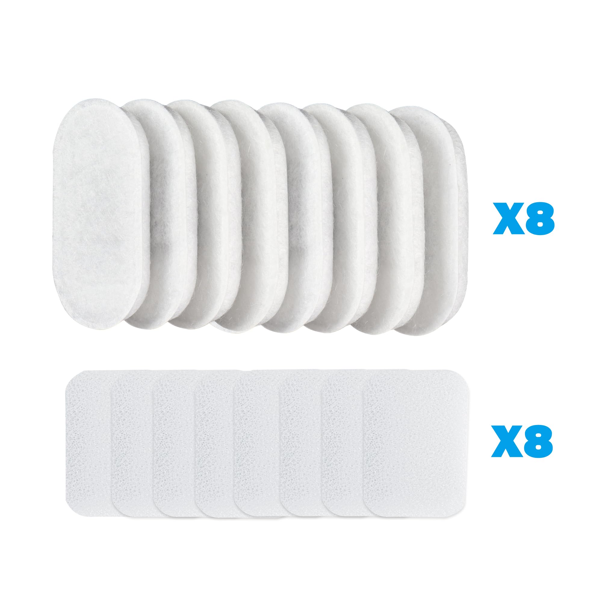 Ricambi Filtro Fontana Gatti - 16 Pezzi Con Carbone Attivo E Spugna Per Fontana 3.2L - Foto 2