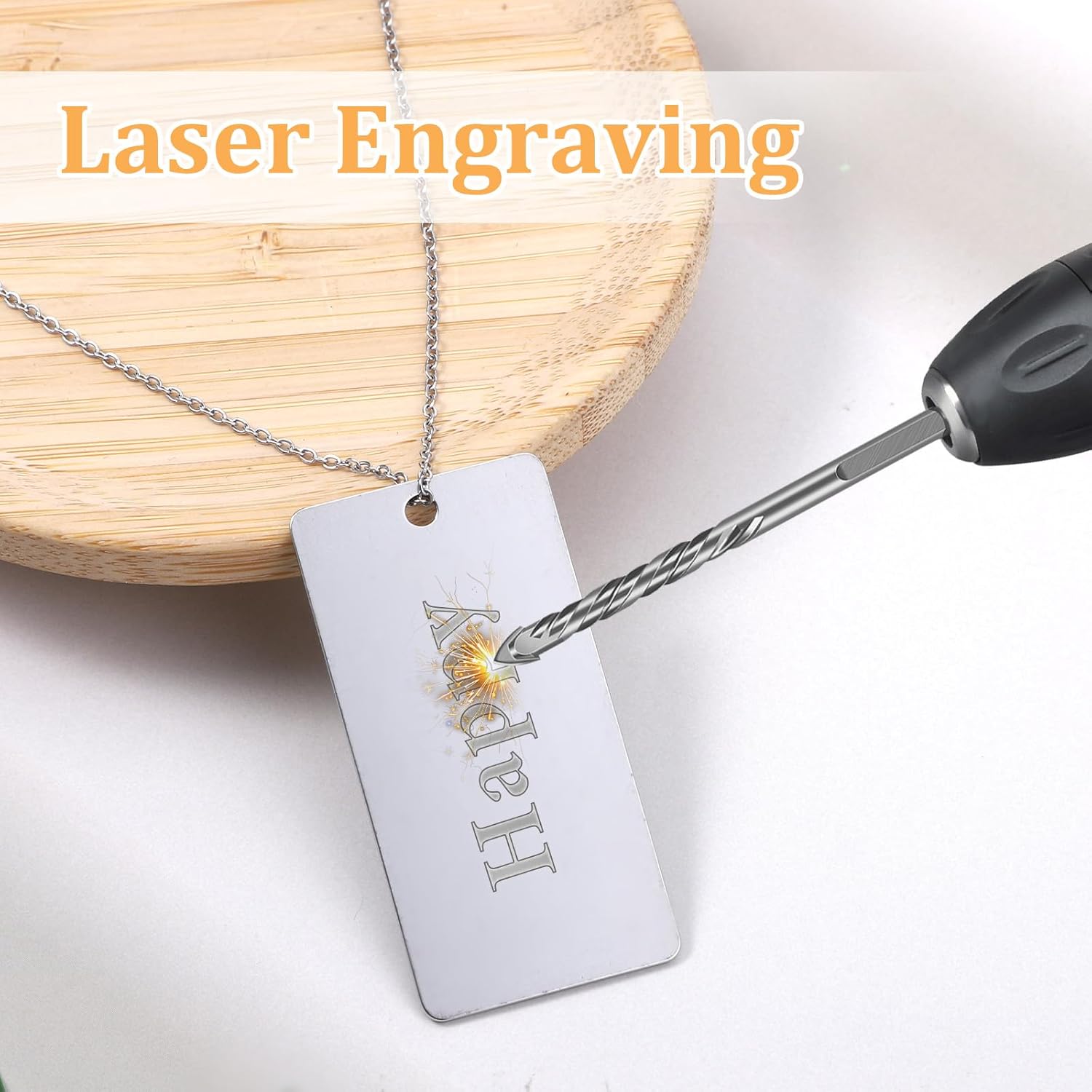 Metal Engraving Blanks Stainless Steel Rectangle Blank Tags Stamping Blanks Metal Tags, 1 Inch x 2 Inch, 20 Pack - Image 3