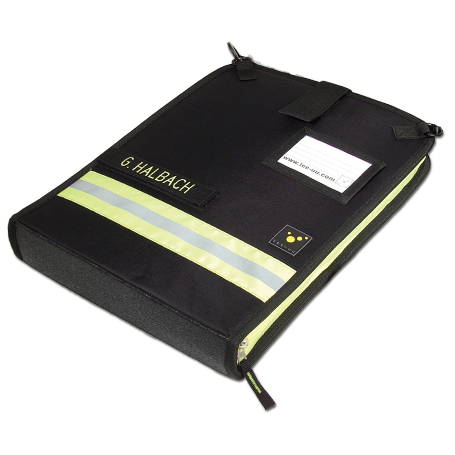 tee-uu DOKU Einsatzleitmappe DIN A4 quer Polyester 38 x 28 x 5,5 cm, Farben:Schwarz