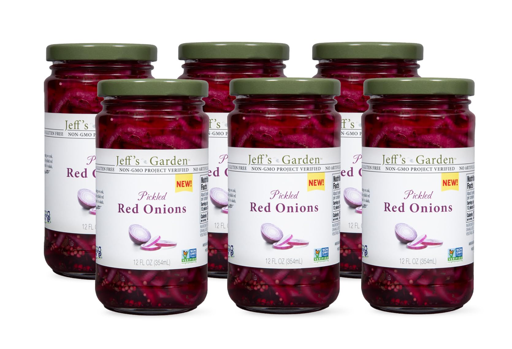 Amazon.com : Jeff's Garden Pickled Red Onions, 12 oz (Pack of 6