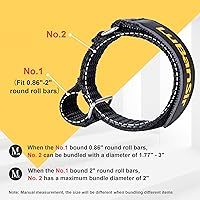 Vista 2 de LuBanSir Shovel Mount for Roof Rack, 12 Inches Adjustable Hook and Loop Mount Holder Straps for Cars Trucks Tractors Trailers (4 Pack)