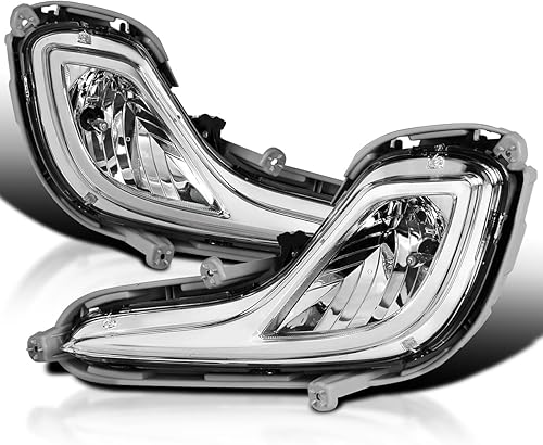 Spec-D Tuning Luces antiniebla de lente transparente + bombillas 881 + interruptor incluido compatible con Hyundai Accent 2012-2017 L+R Pair Assembly