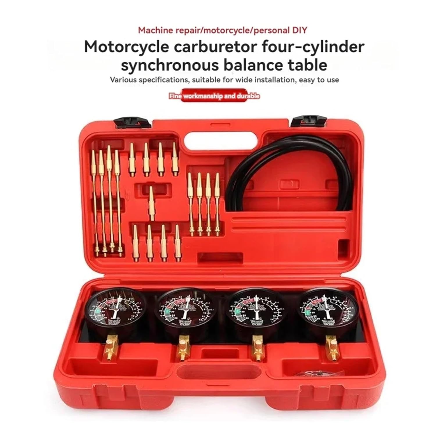 Four-Cylinder Balancer Motorcycle Carburetor Synchronous Meter Negative Pressure Vacuum Suction Meter Steam Maintenance(SKU1)