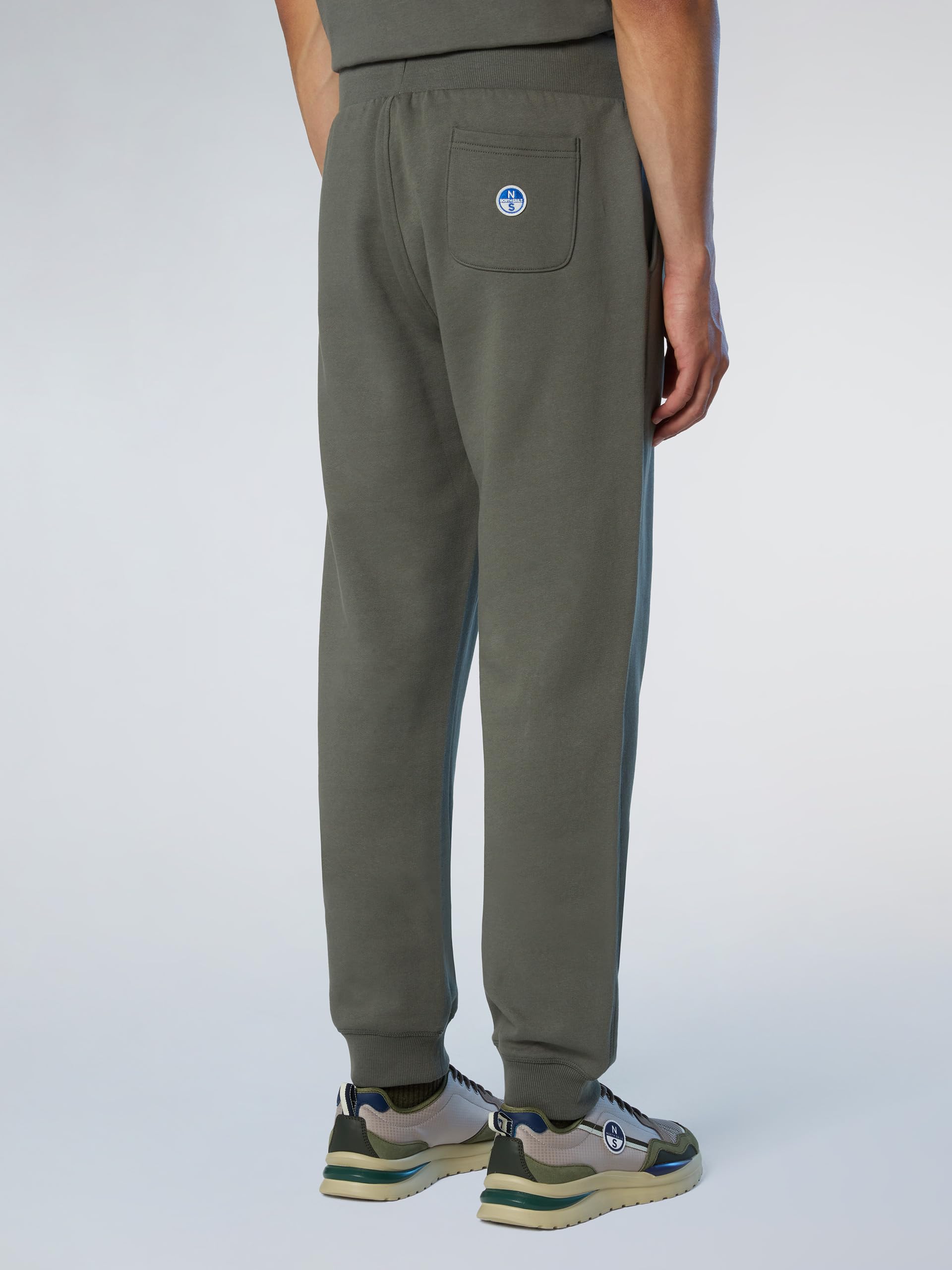 NORTH SAILS Pantaloni Jogging Uomo in Felpa di Cotone Organico con Logo