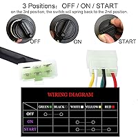 Vista 3 de Interruptor de llave de encendido de 5 cables con cubiertas a prueba de polvo/impermeables para 50cc 70cc 90cc 110cc 125cc 150cc 200cc 250cc Go Kart