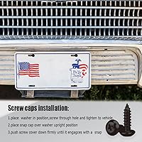 Vista 6 de Tornillos antirrobo para placa de matrícula, accesorios de montaje resistentes a manipulaciones, juego de tornillos de seguridad de 1/4" (M6), kit