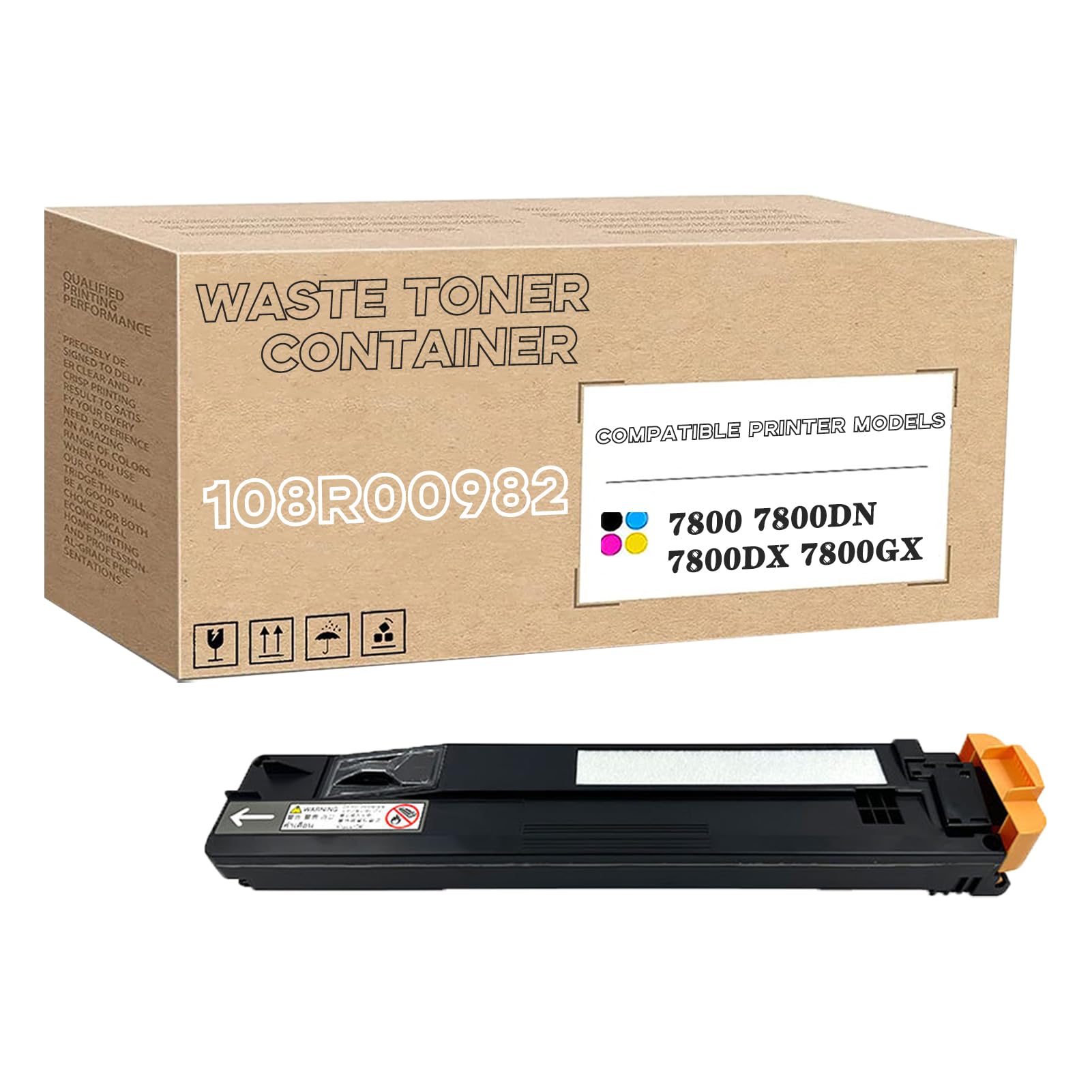 108R00982 108R982 Waste Toner Container Compatible for Xerox Phaser 7800 7800DN 7800DX 7800GX Printer, High Yield 20,000 Pages 1Pack