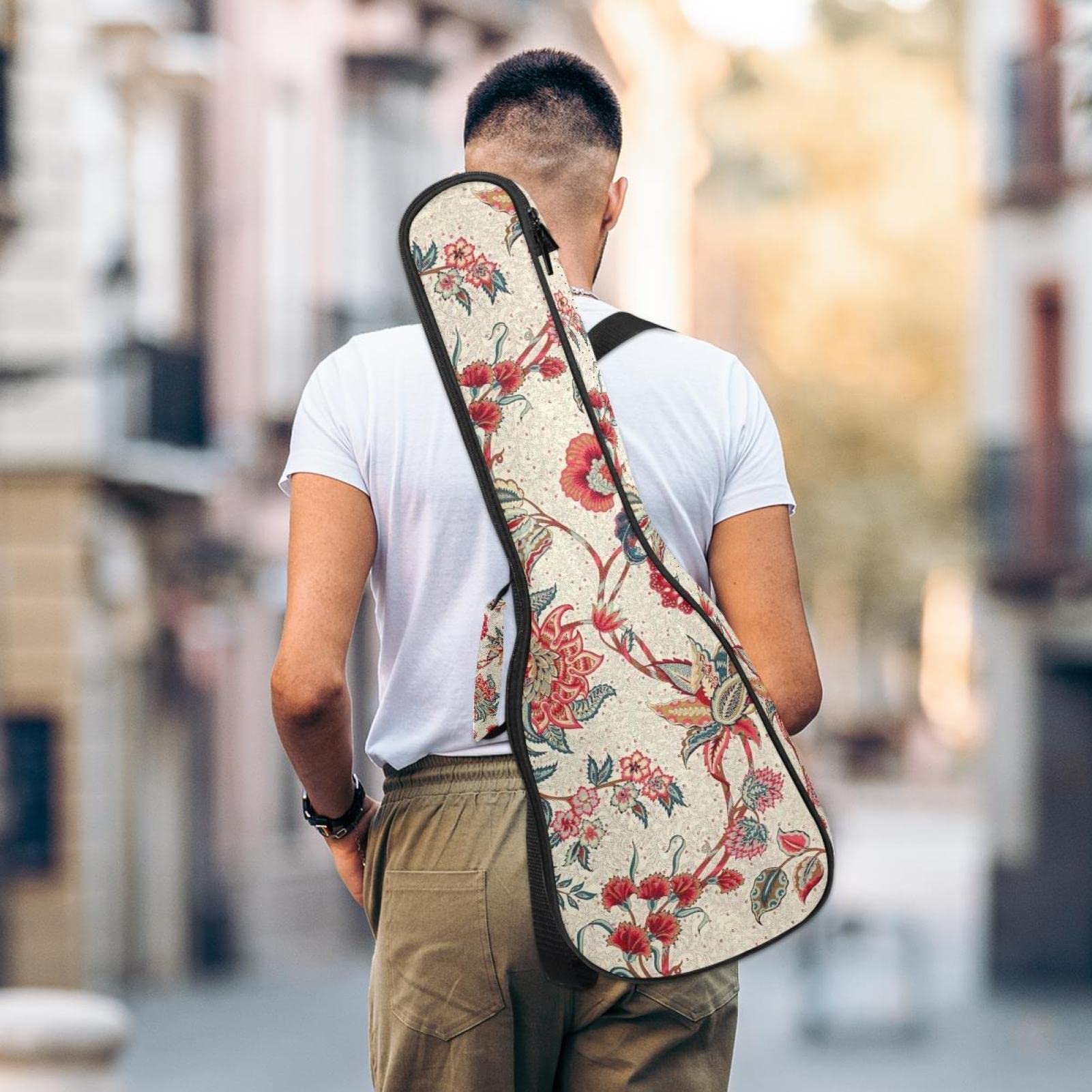 Funda Acolchada Para Ukelele De 21 Pulgadas – Resistente Al Agua, Tela Oxford, Con Asas De Mano Y Correa Para Hombro
