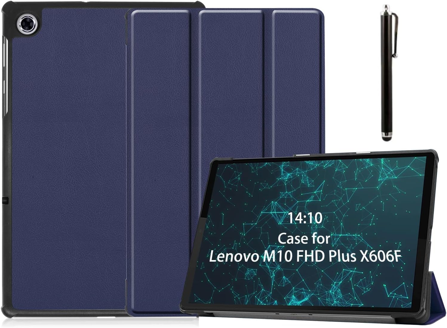 M.G.R.J® Smart Trifold Hard Shell Flip Case Cover for Lenovo Tab M10 FHD Plus TB-X606V / TB-X606F / TB-X606X 10.3 inch Tablet (1st & 2nd Gen) (Auto Sleep/Wake|Magnetic Closure|Stylus Pen) (Blue) (B0CLH4HGGN) Amazon Price History, Amazon Price Tracker