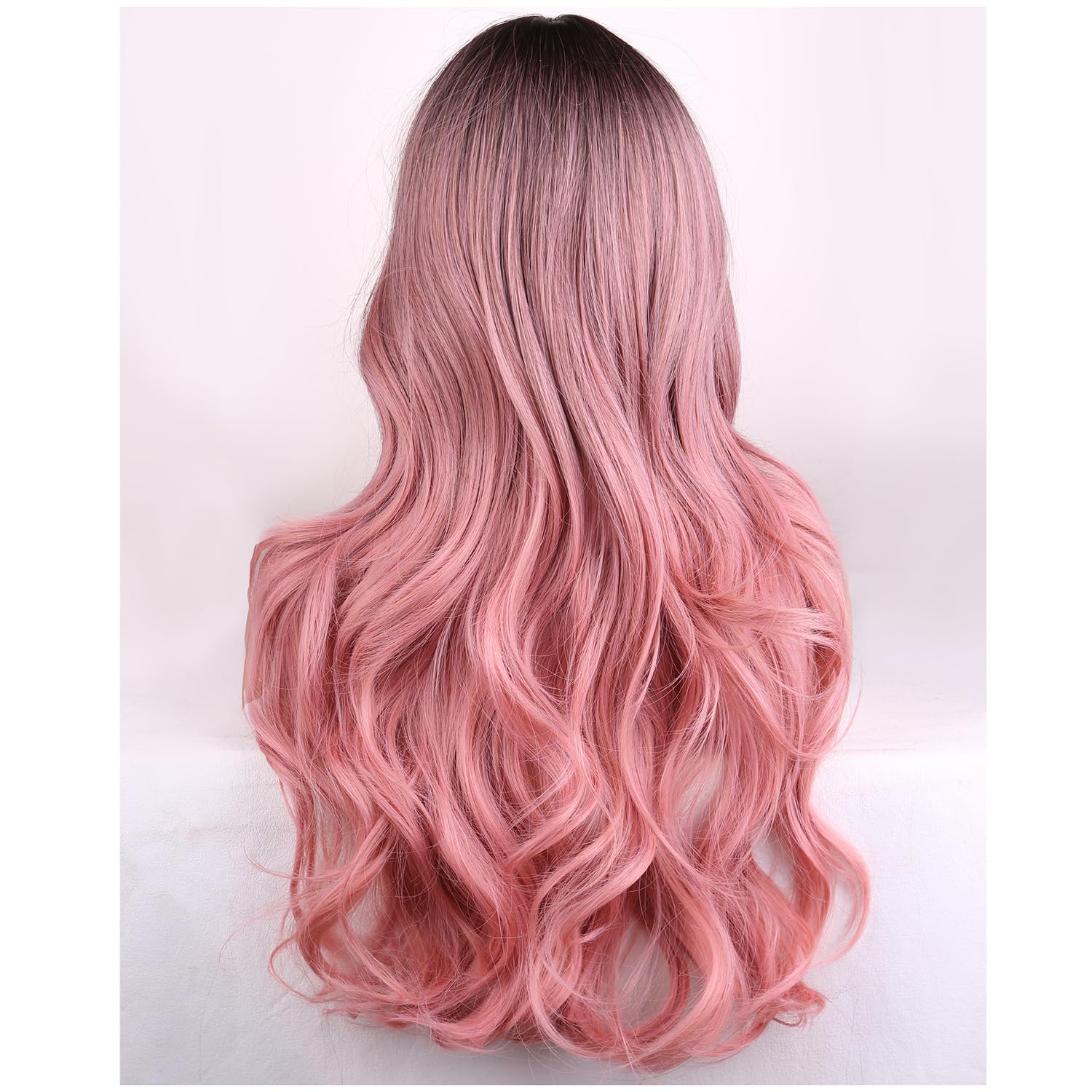 ?  PINK OMBRE CURLY FULL CAP AFRO CURL WIG? *NEW
?? Human hair blend Beautiful pink ombre curly wave wig main image 3