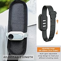 Vista 3 de JINSERTA Pulsera de silicona para Insta360 GO 3, funda protectora de silicona para Insta360 GO 3 accesorio de cámara de acción (negro)