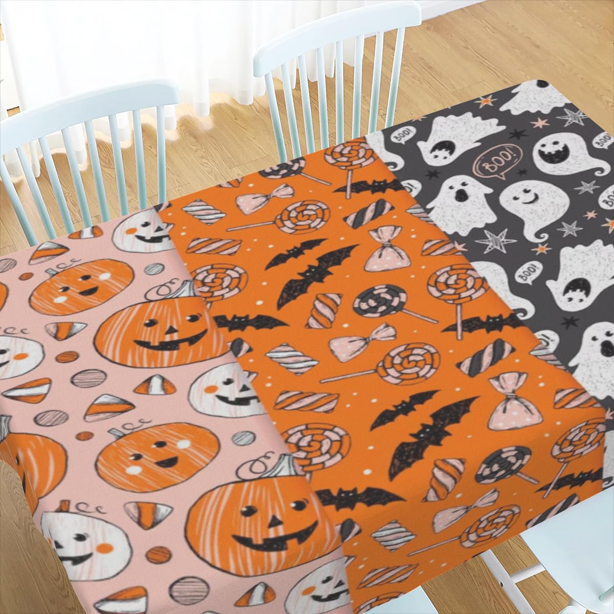 Nizirioo 6 tovaglie usa e getta, impermeabili, rotolo di carta, per feste, a pois, rettangolare, adatta per decorazioni di compleanno, matrimonio, 137 x 274 cm (nero