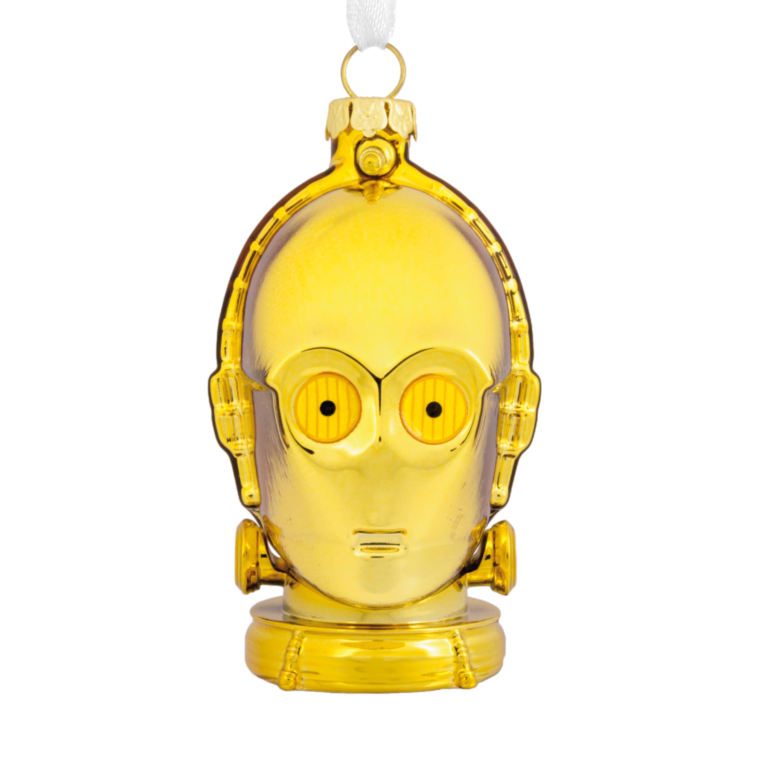 Amazon.com: Hallmark Star Wars C-3PO Helmet Blown Glass Christmas