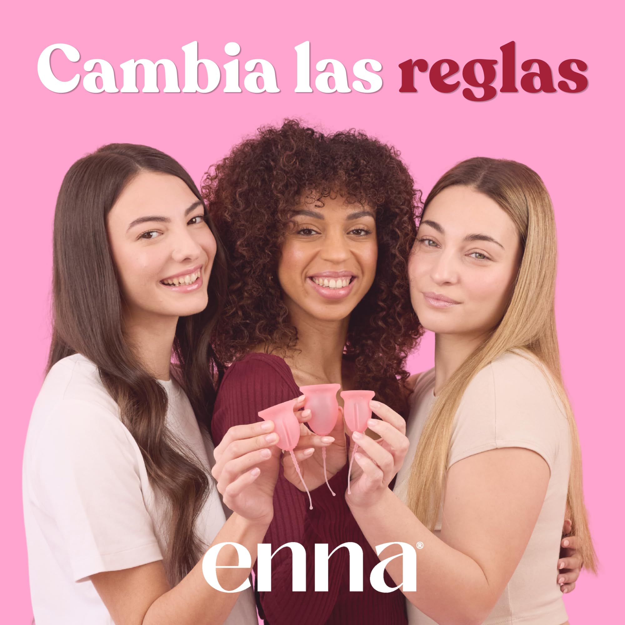 Enna cycle Starter Kit EASY 2 copas menstruales + Aplicador + Caja esterilizadora y transportadora