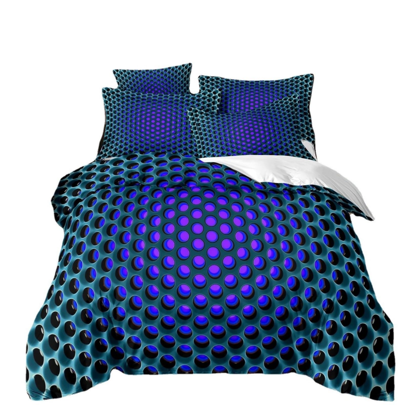 Single Duvet Cover Set Purple Circle Single Bed Duvet Cover Set