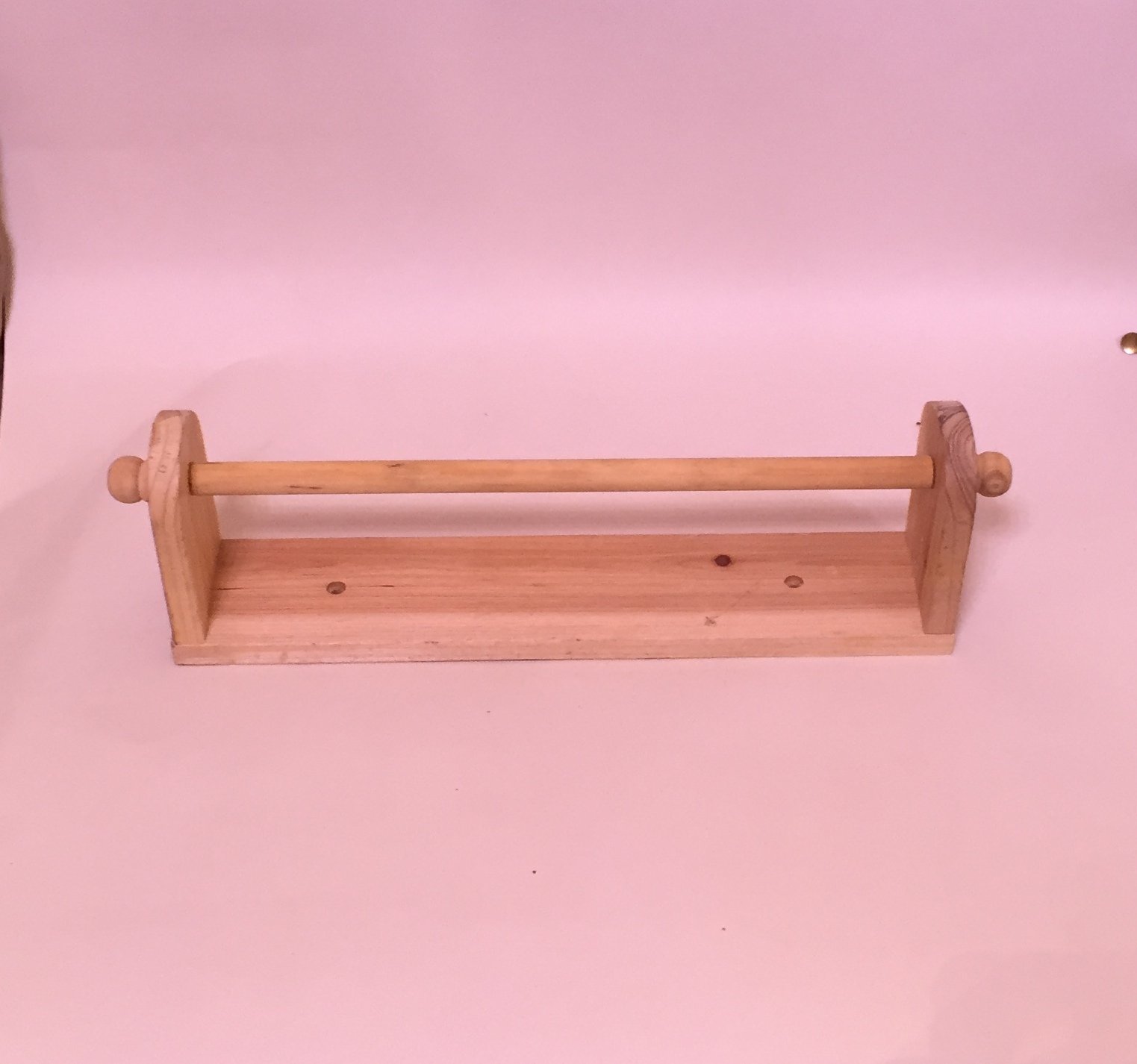 Cookware Company Brown Paper Towl Holder Wall Mounted 30X6.3x10cm Pine Wood Guaranteed Quality